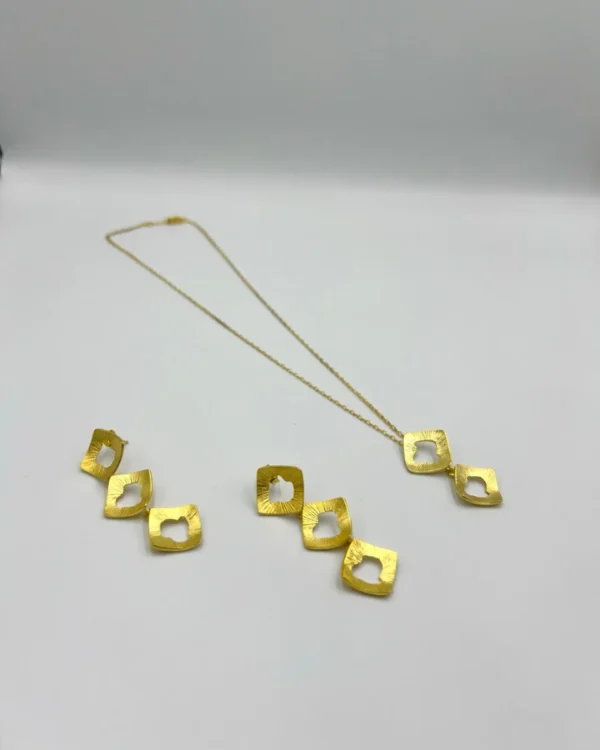 Χειροποίητο Επιχρυσωμένο Ασημένιο Σετ