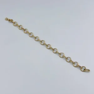 Χρυσό Βραχιόλι με Κρίκους 14Κ