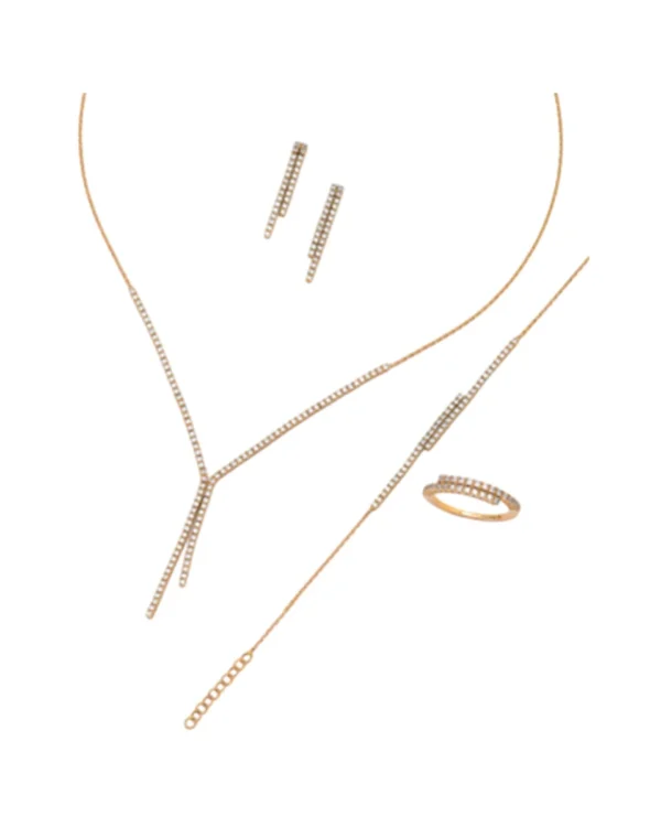 Χρυσό Σετ Γάμου Ριβιερα σε Ροζ Χρυσό