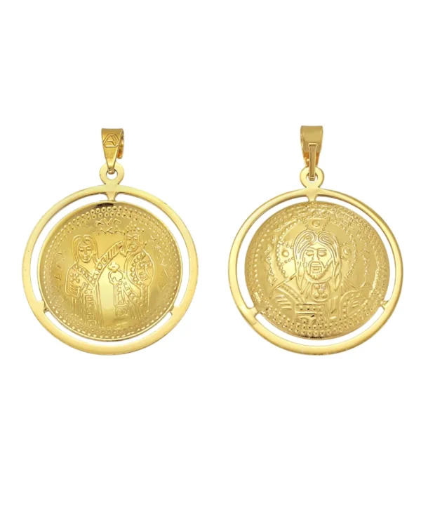 Χρυσό Στρογγυλό Κωνσταντινάτο Διπλής Όψεως