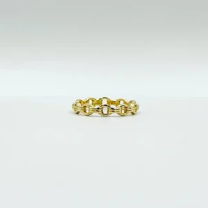 Χρυσό Δαχτυλίδι Αλυσίδα Κ14