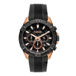 Γυναικείο Ρολόι Breeze Sugarcoat Black Rubber Strap