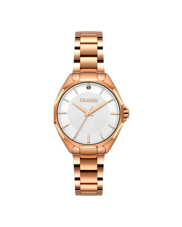 Γυναικείο Ρολόι Breeze Hermosa Crystals Rose Gold 212151