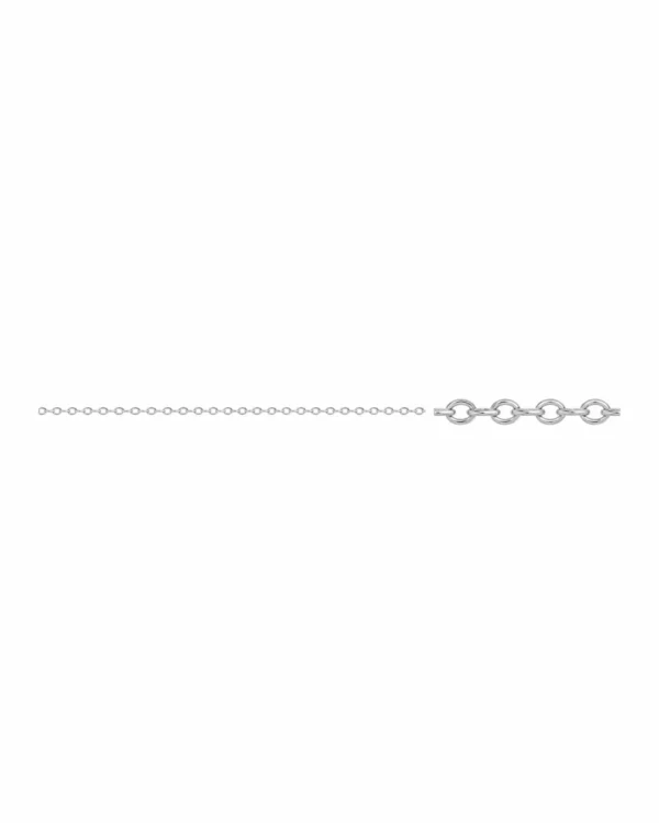 Λευκόχρυση Αλυσίδα Λαιμού 14Κ (42 cm)